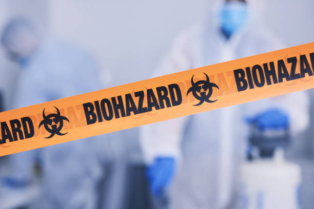 Professional Biohazard Cleanup technician working in Hampton, TN